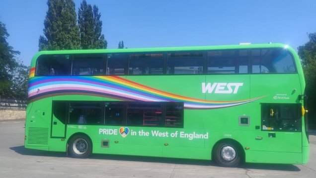 Bristol’s Pride Bus Gets an Electric Makeover as New Zero-Emission Livery Hits the Road